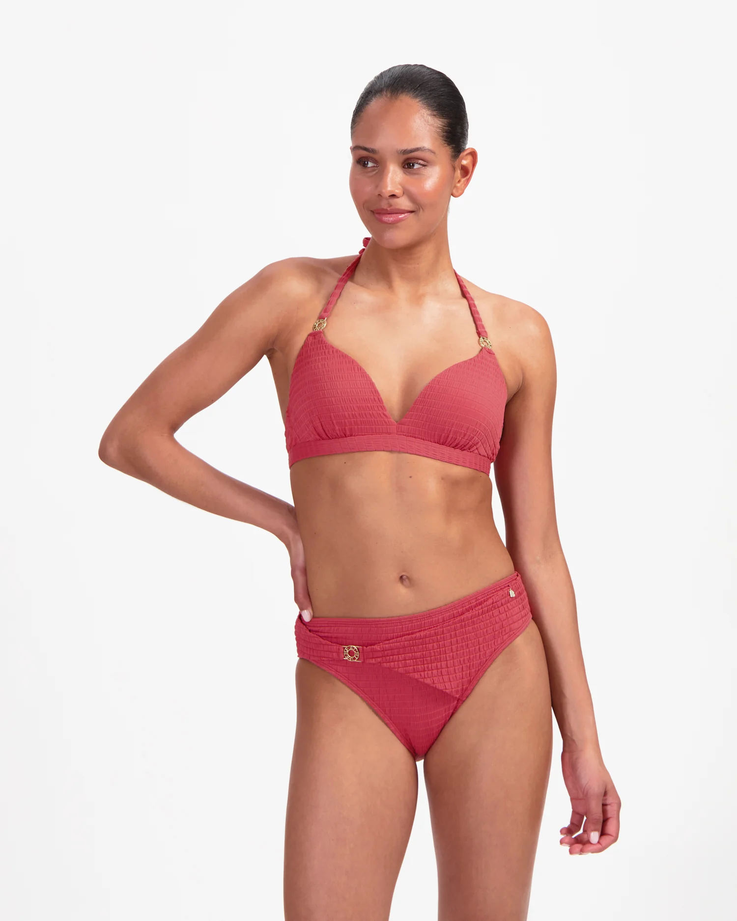 Berry halter bikinitop met beugel
