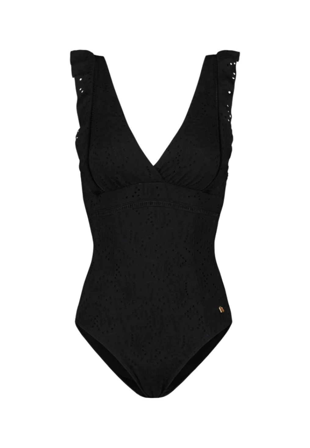 Black Embroidery ruches badpak - Image 3