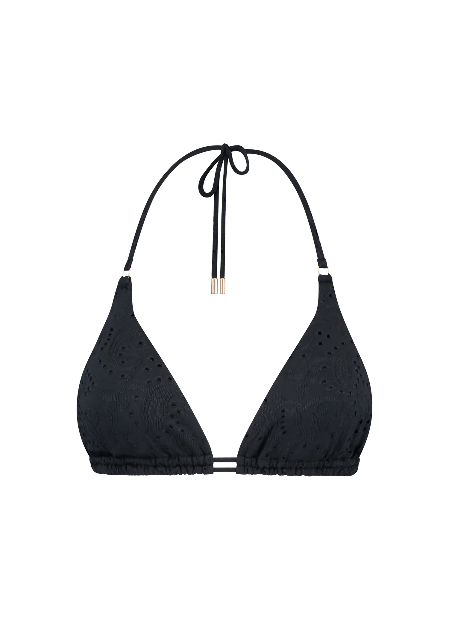 Black Embroidery triangel bikinitop - Image 4
