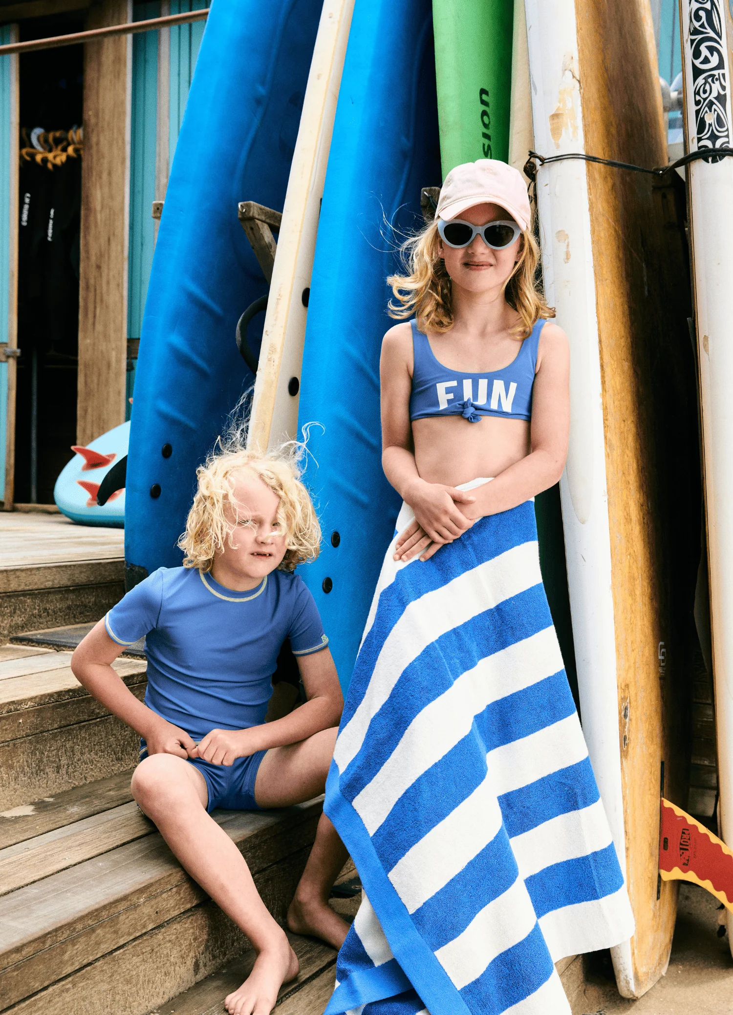 Kids Blue zwemshirt - Image 2