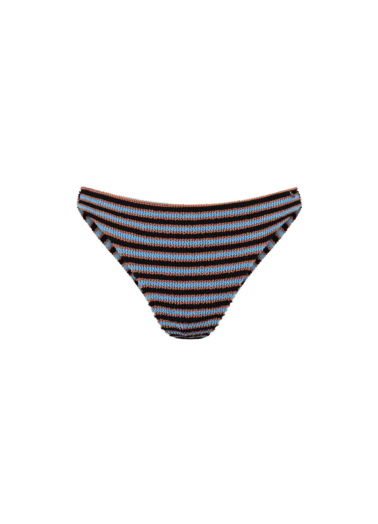 Blue Ribbed Stripe brazilian bikinibroekje - Image 3