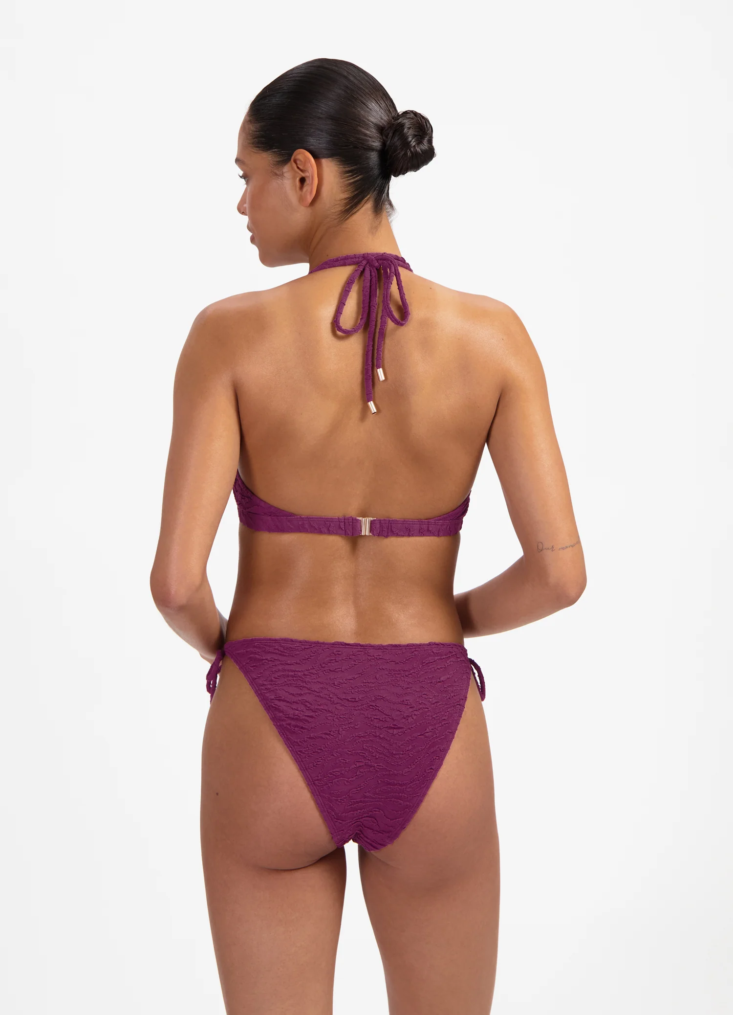 Bright Plum halter bikinitop met beugel - Image 3