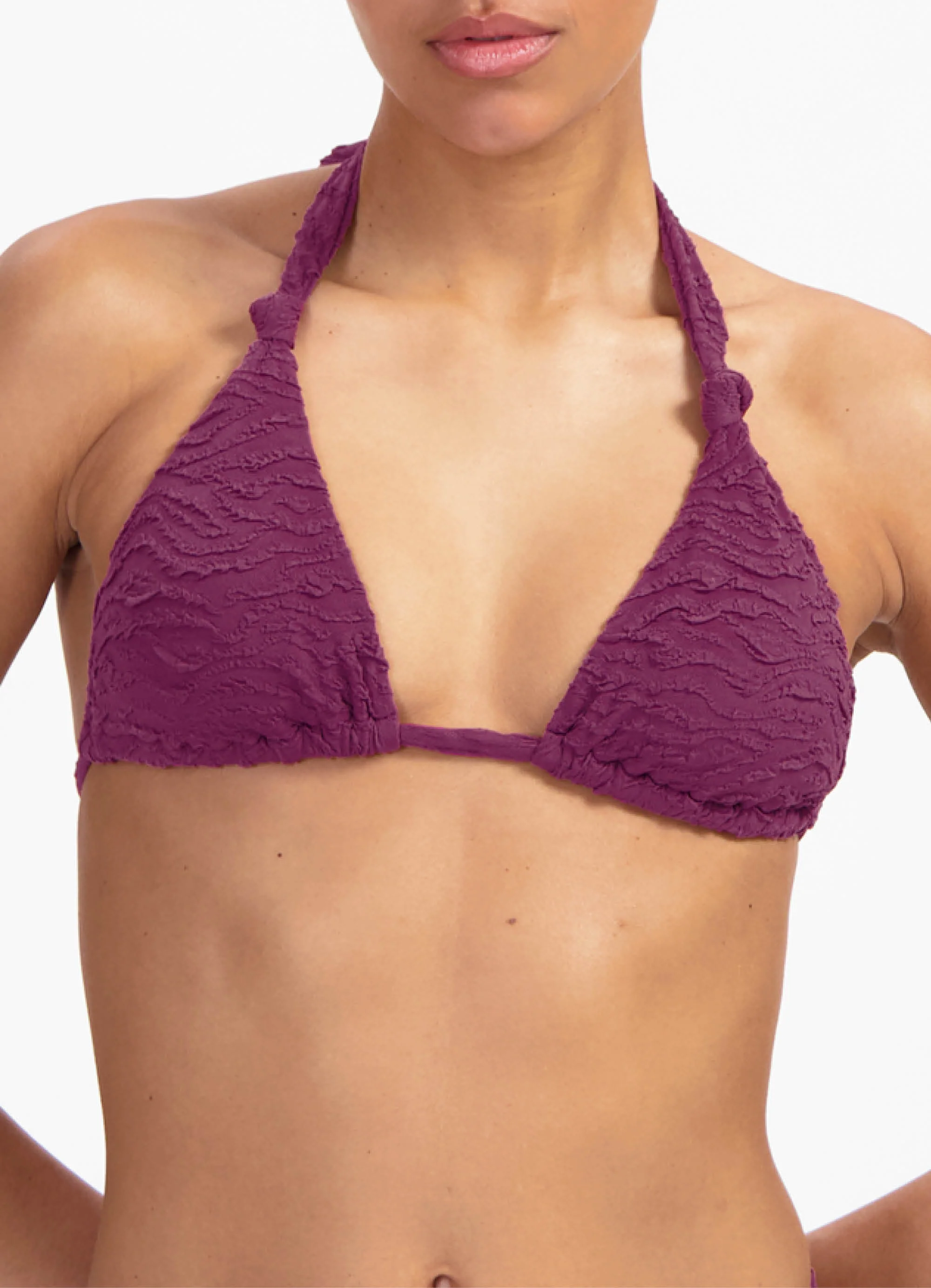 Bright Plum triangel bikinitop - Image 2