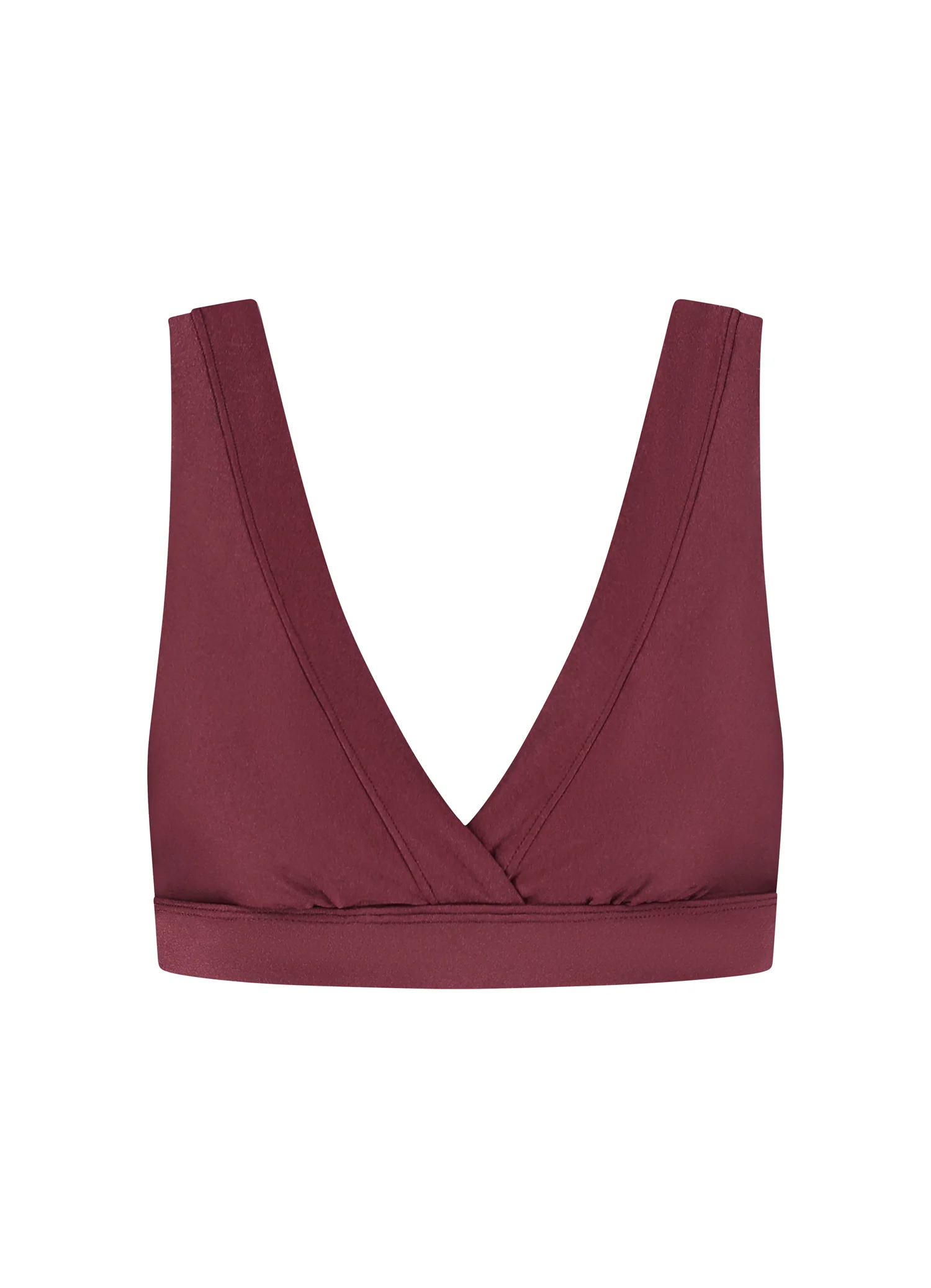Burgundy Shine shape bikinitop - Image 5