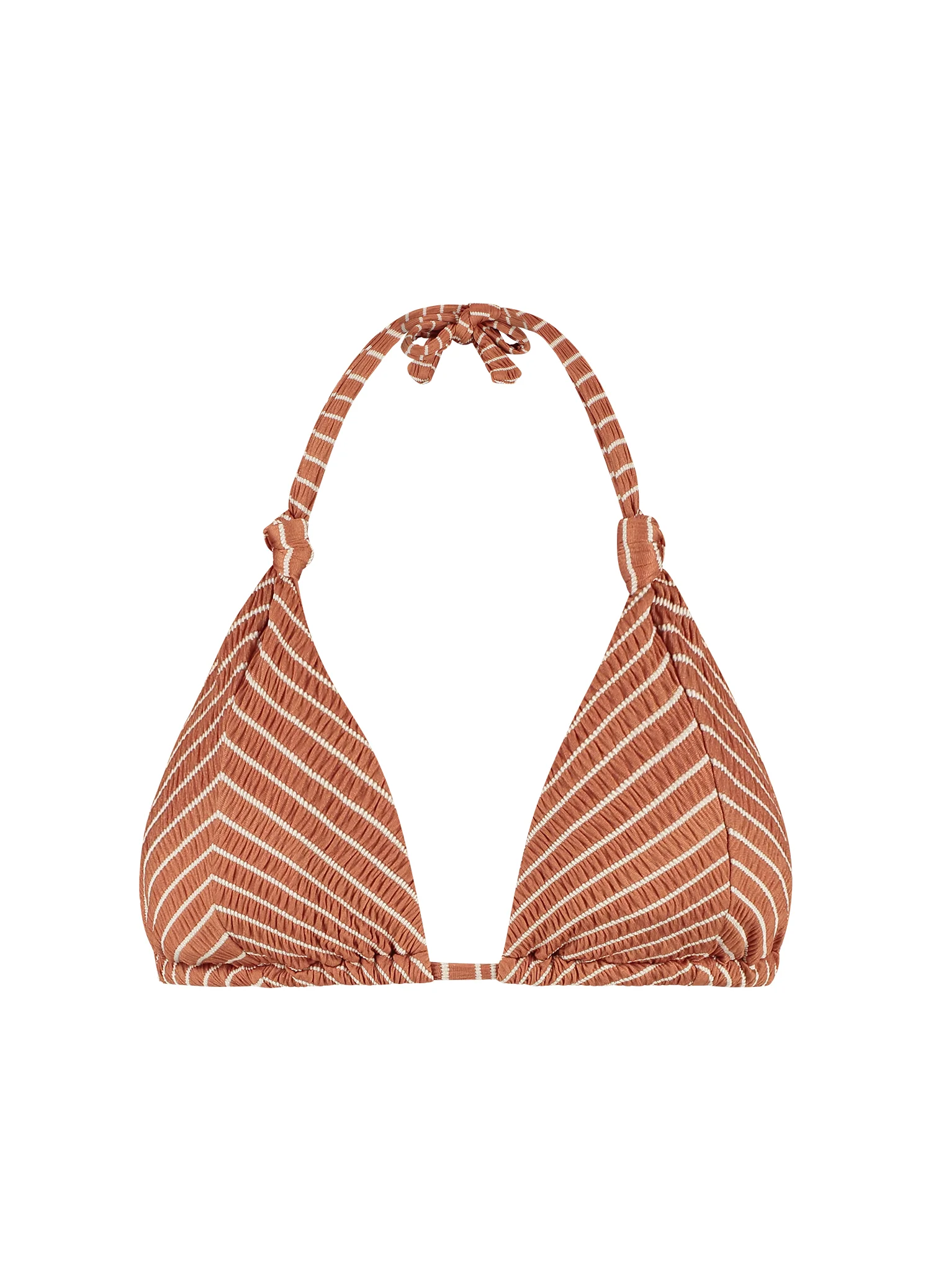 Caramel Stripe triangel bikinitop - Image 4