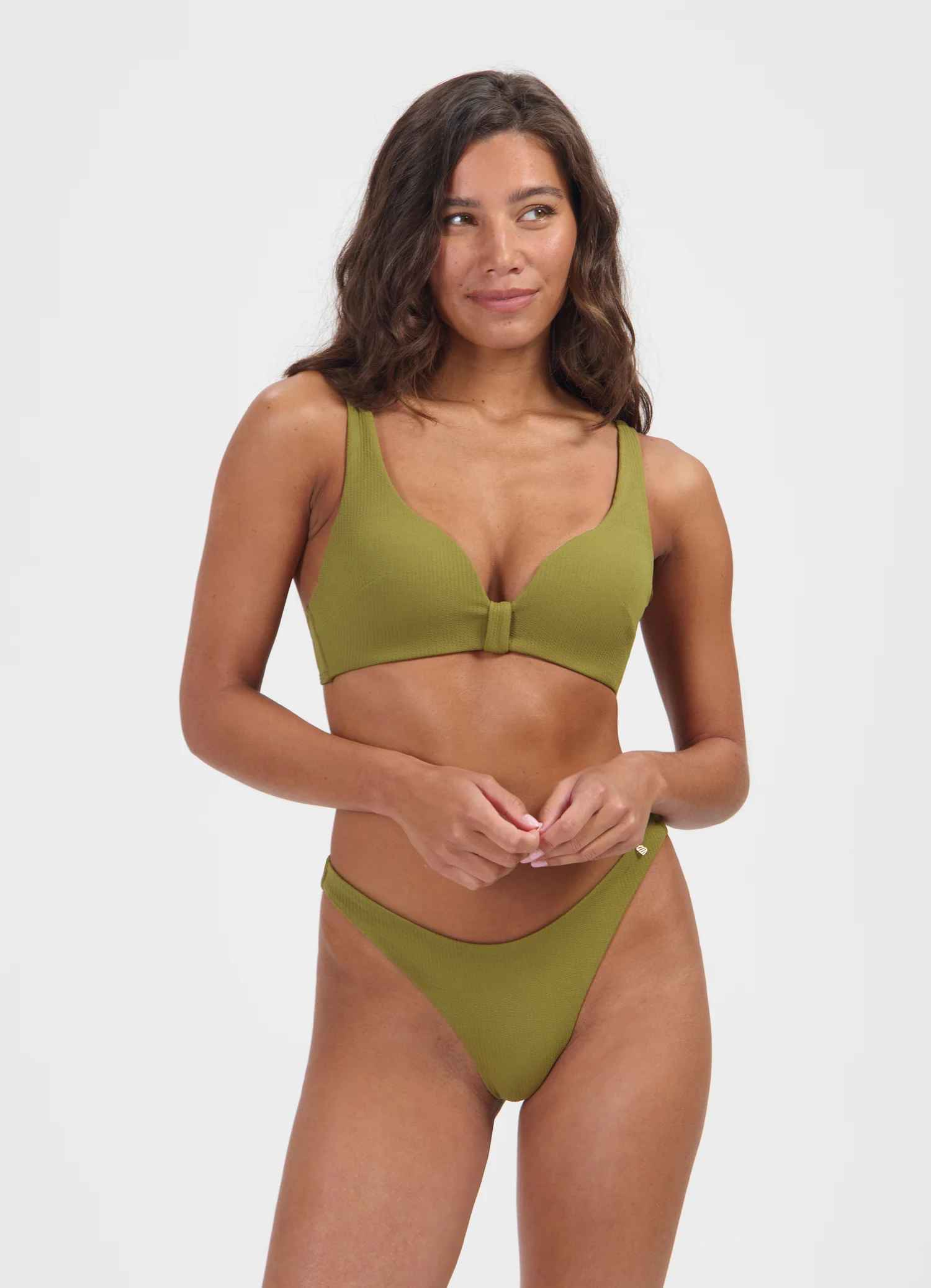 Deep Olive push-up bikinitop - Image 4