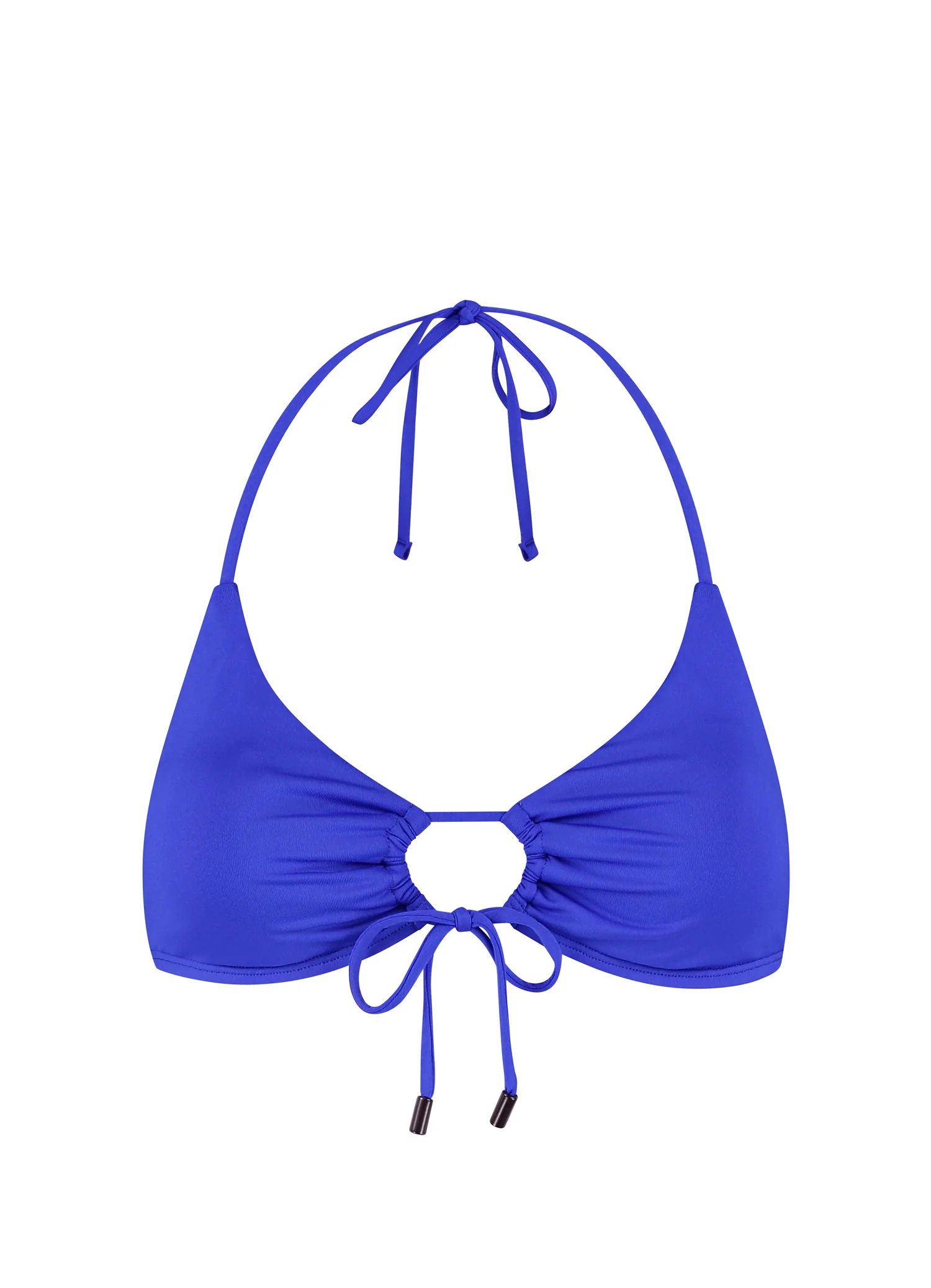 Electric Blue triangel met strik bikinitop - Image 4