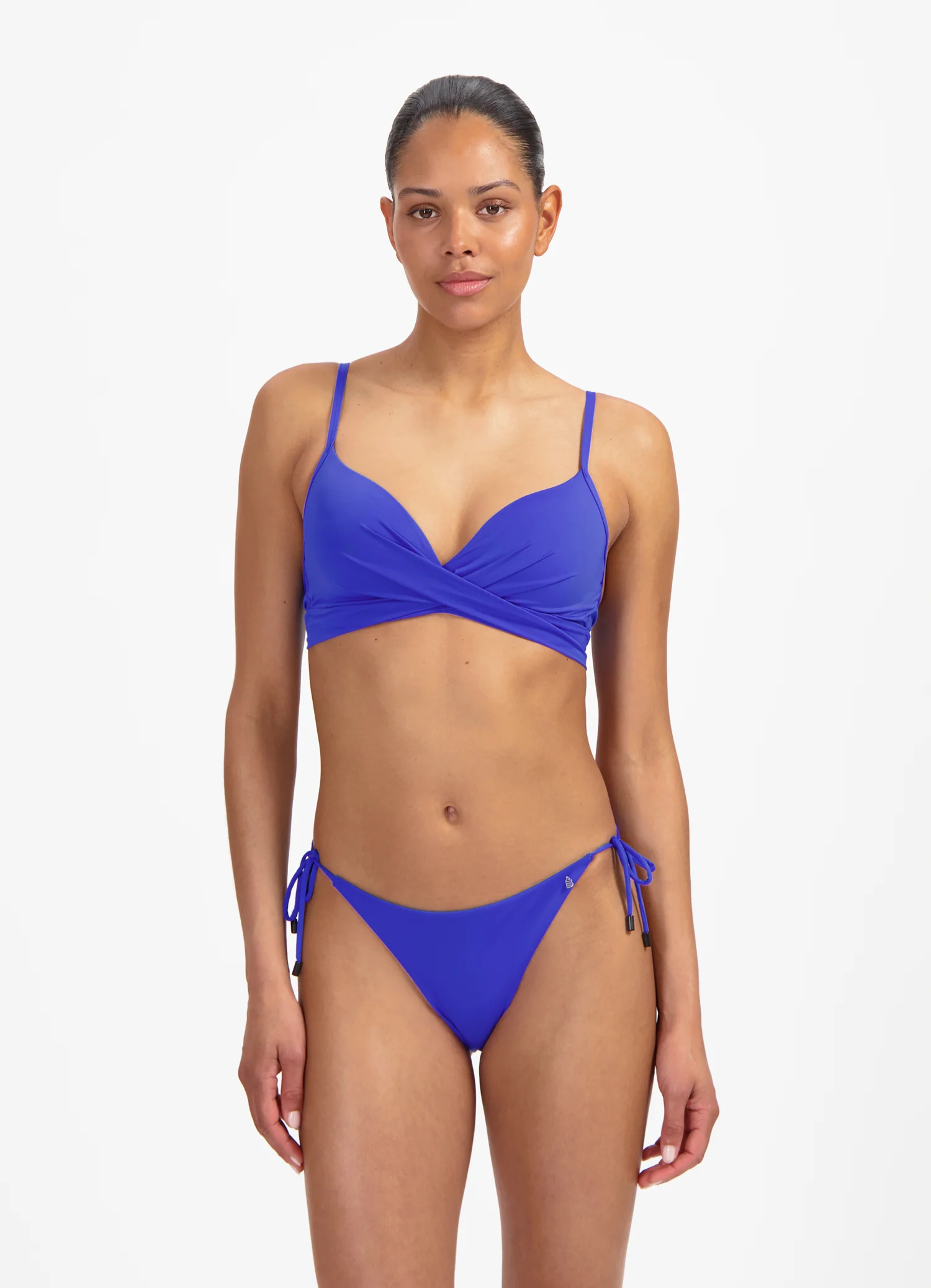 Electric Blue twist bikinitop