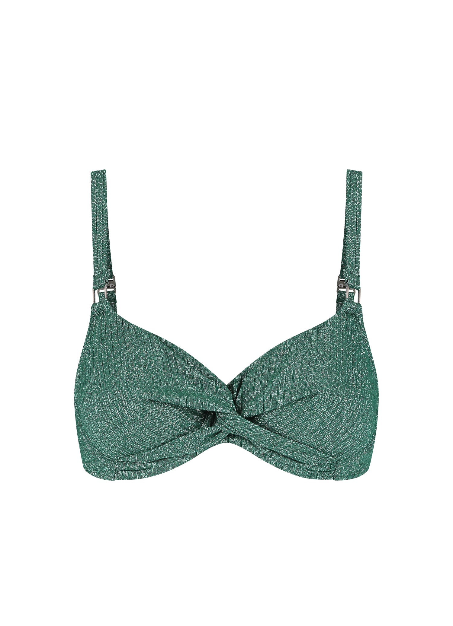 Green Glitter full cup bikinitop - Image 4