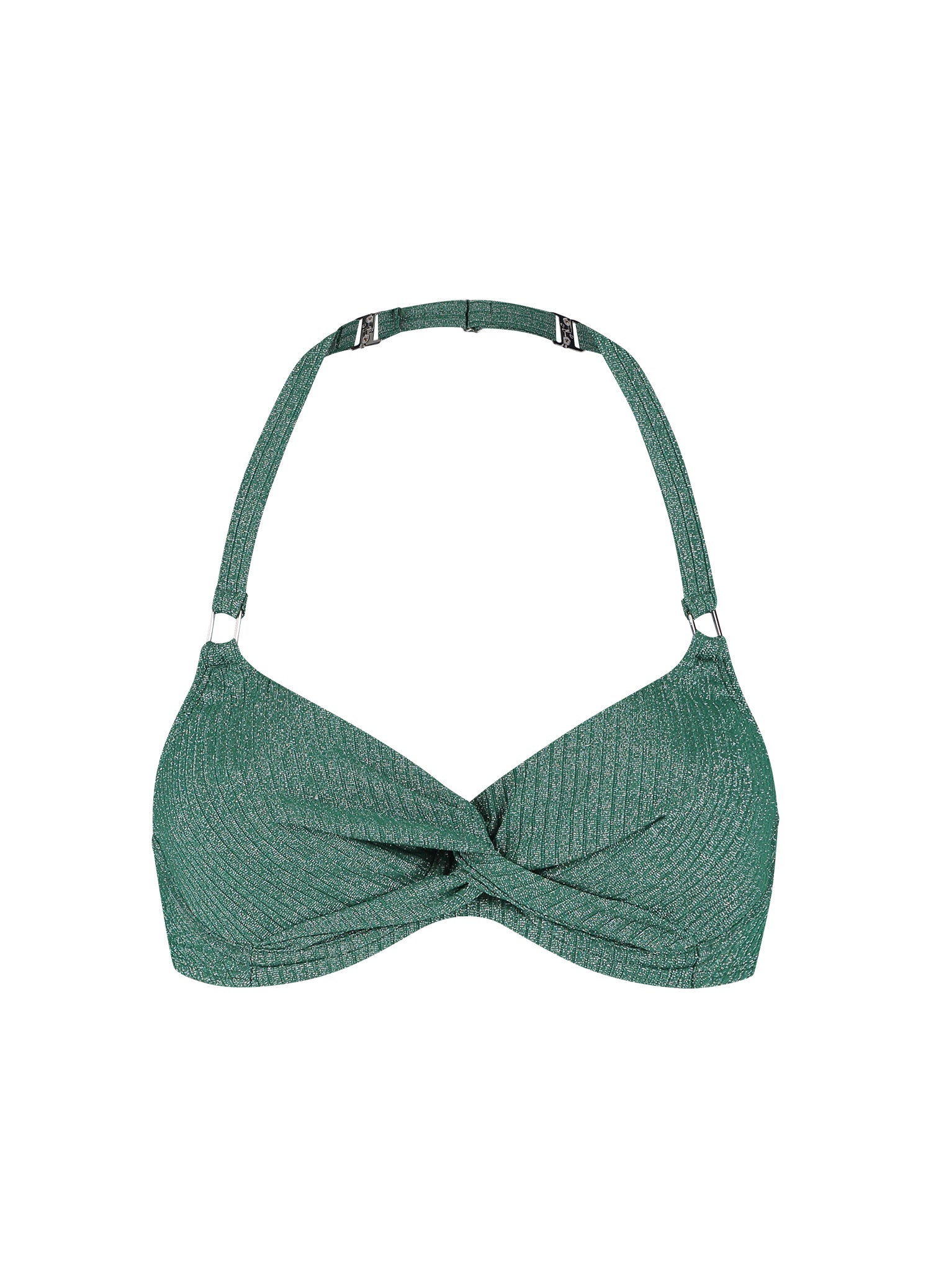 Green Glitter full cup bikinitop - Image 6