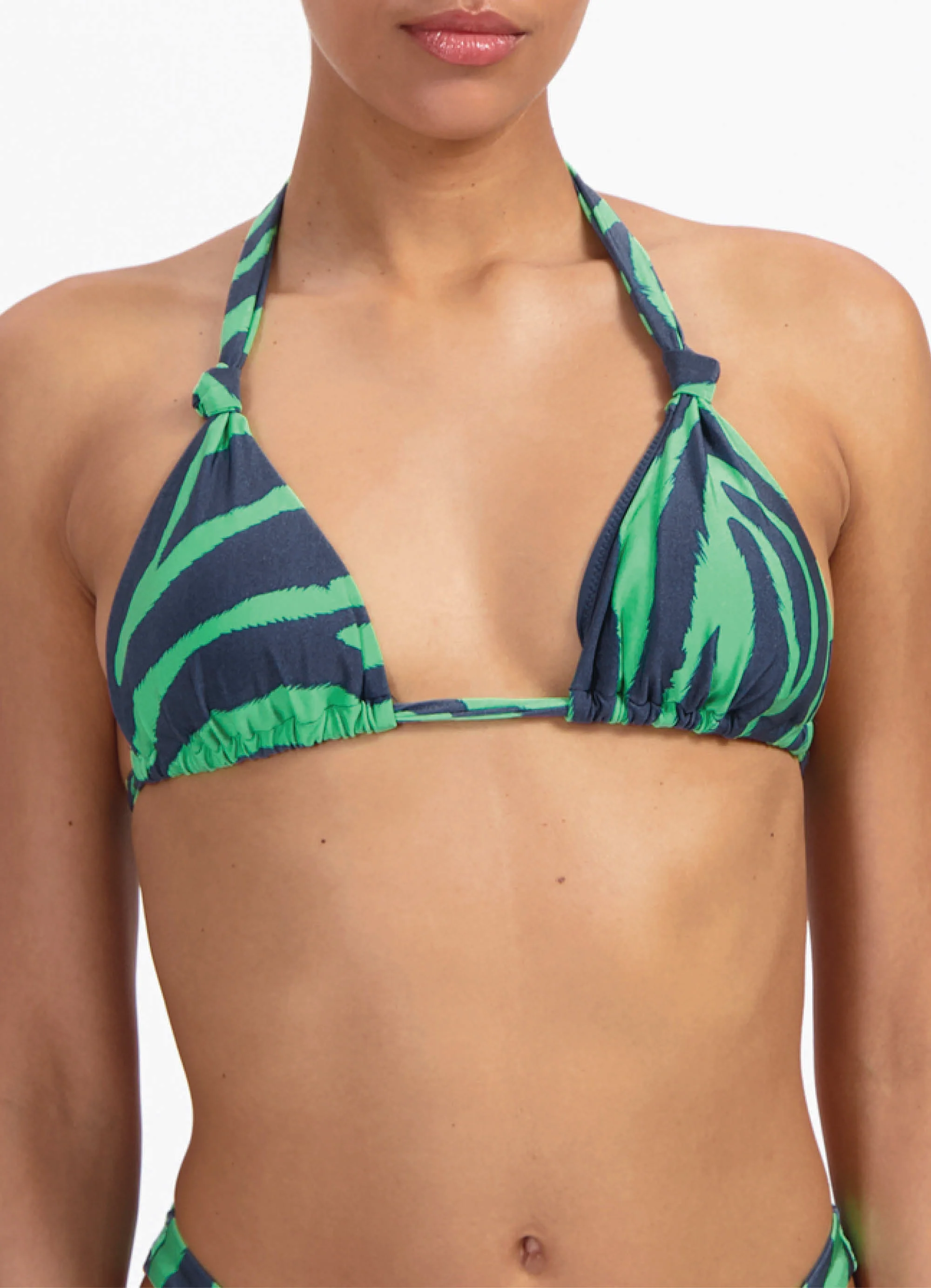 Green Tiger triangel bikinitop - Image 2