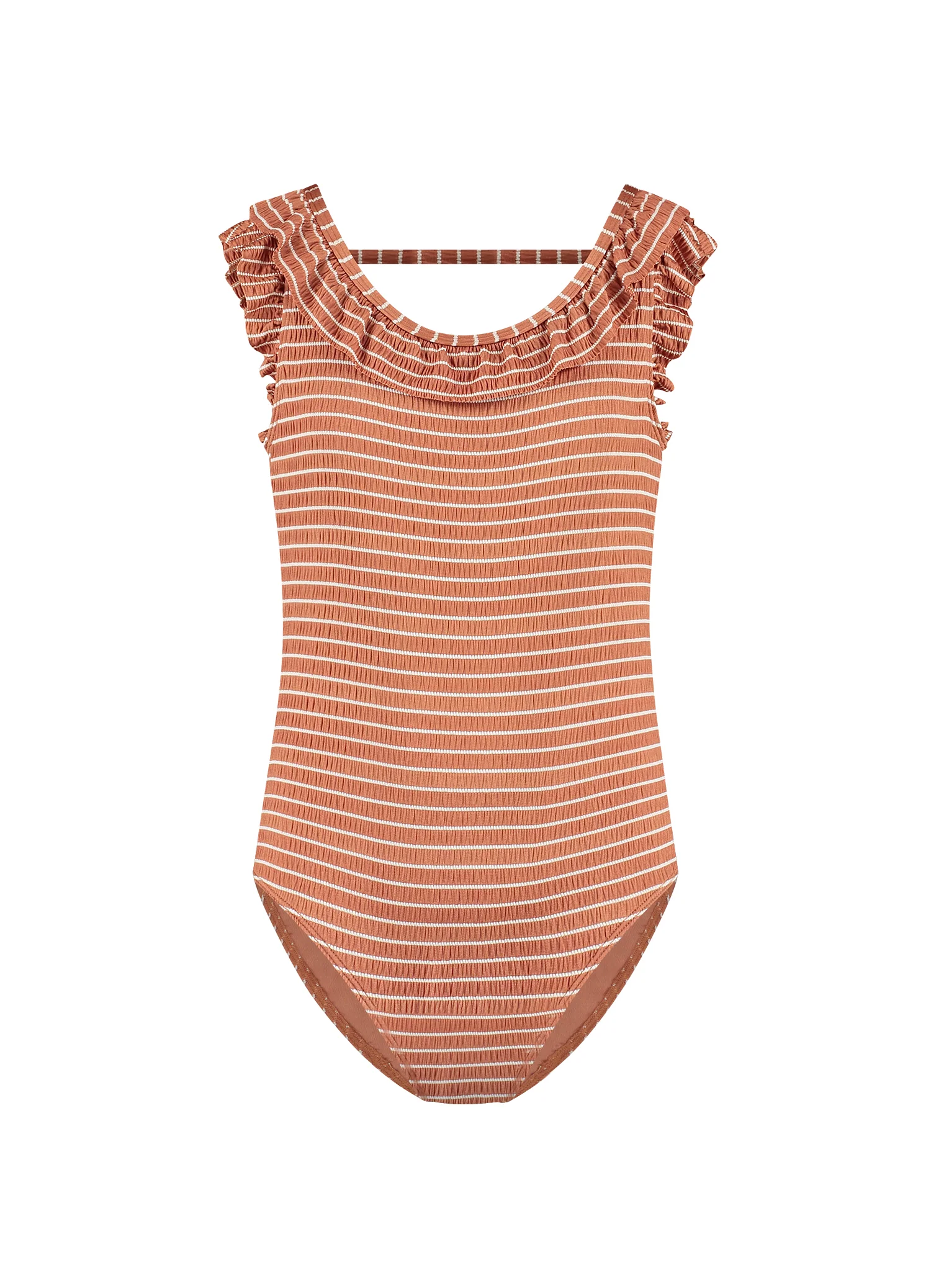 Kids Caramel Stripe ruffle badpak