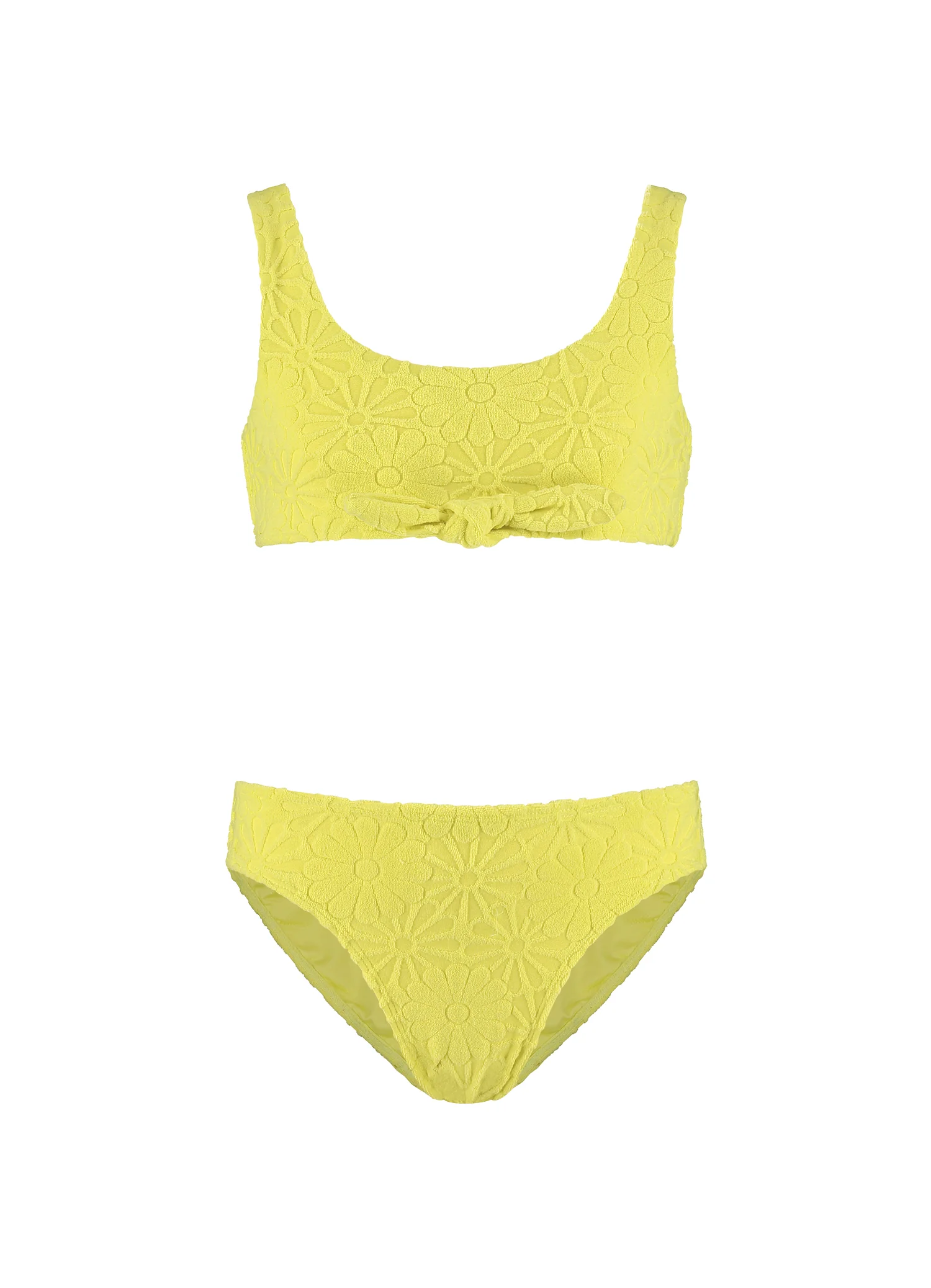 Kids Pistache Flowers sporty bikiniset