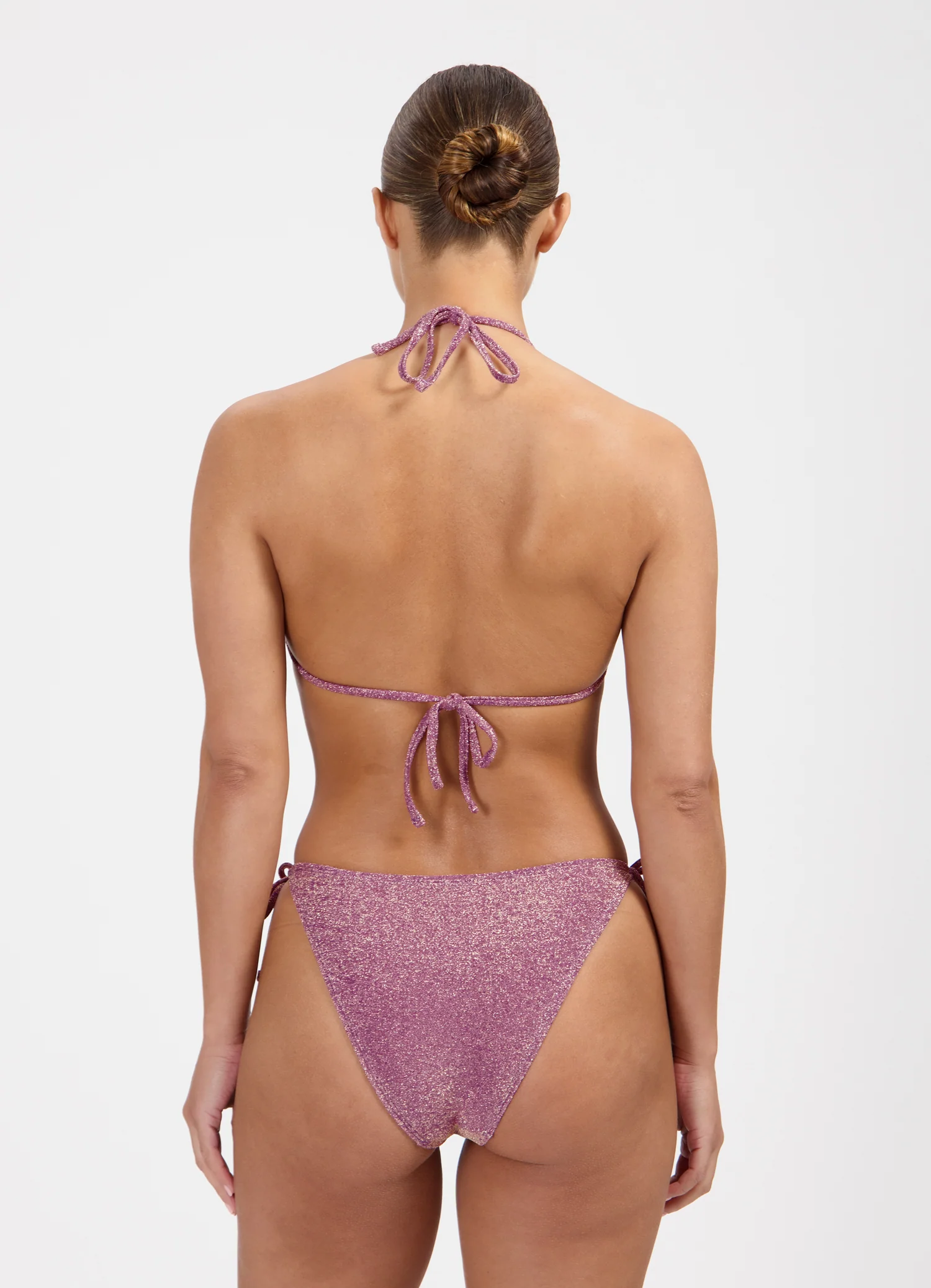 Mauve Glitter triangel bikinitop - Image 3