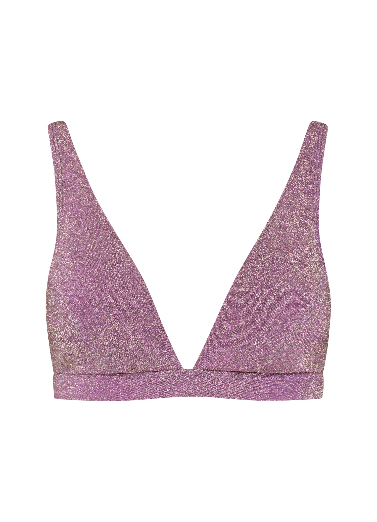 Mauve Glitter V-shape bikinitop - Image 4