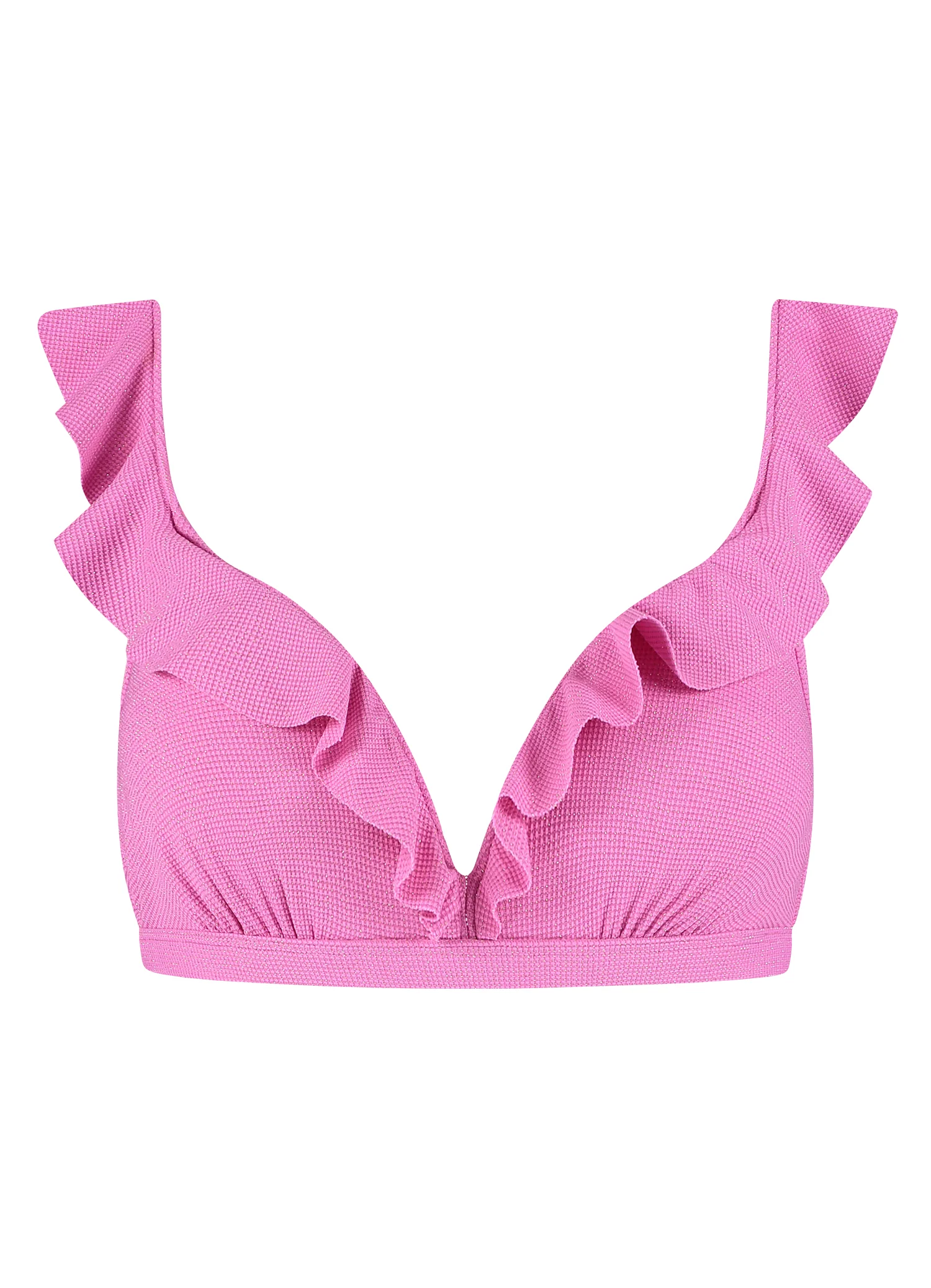 Pink Shimmer ruffle bikinitop - Image 4