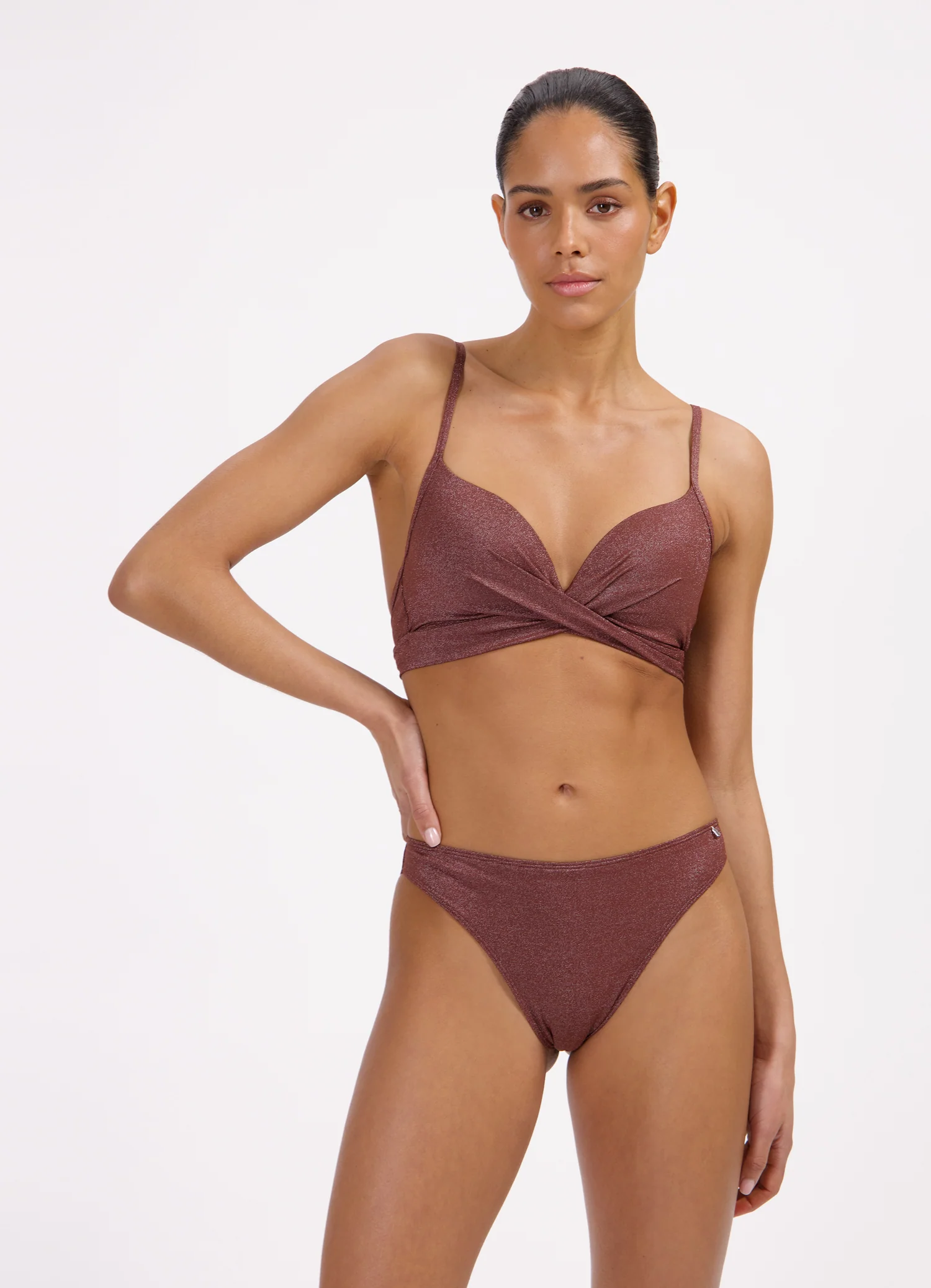 Raisin Glitter twist bikinitop