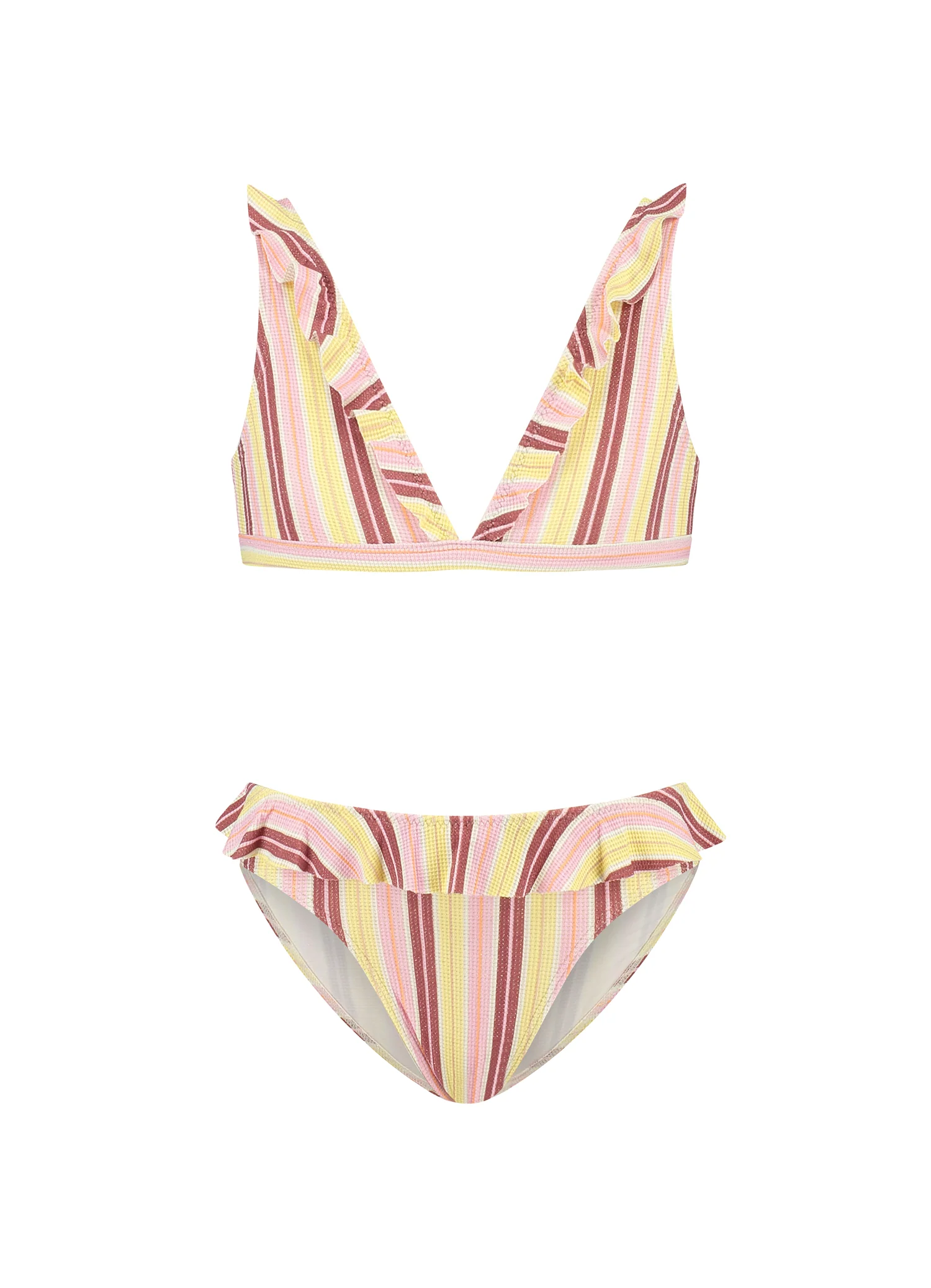 Kids Summer Stripe ruffle bikiniset