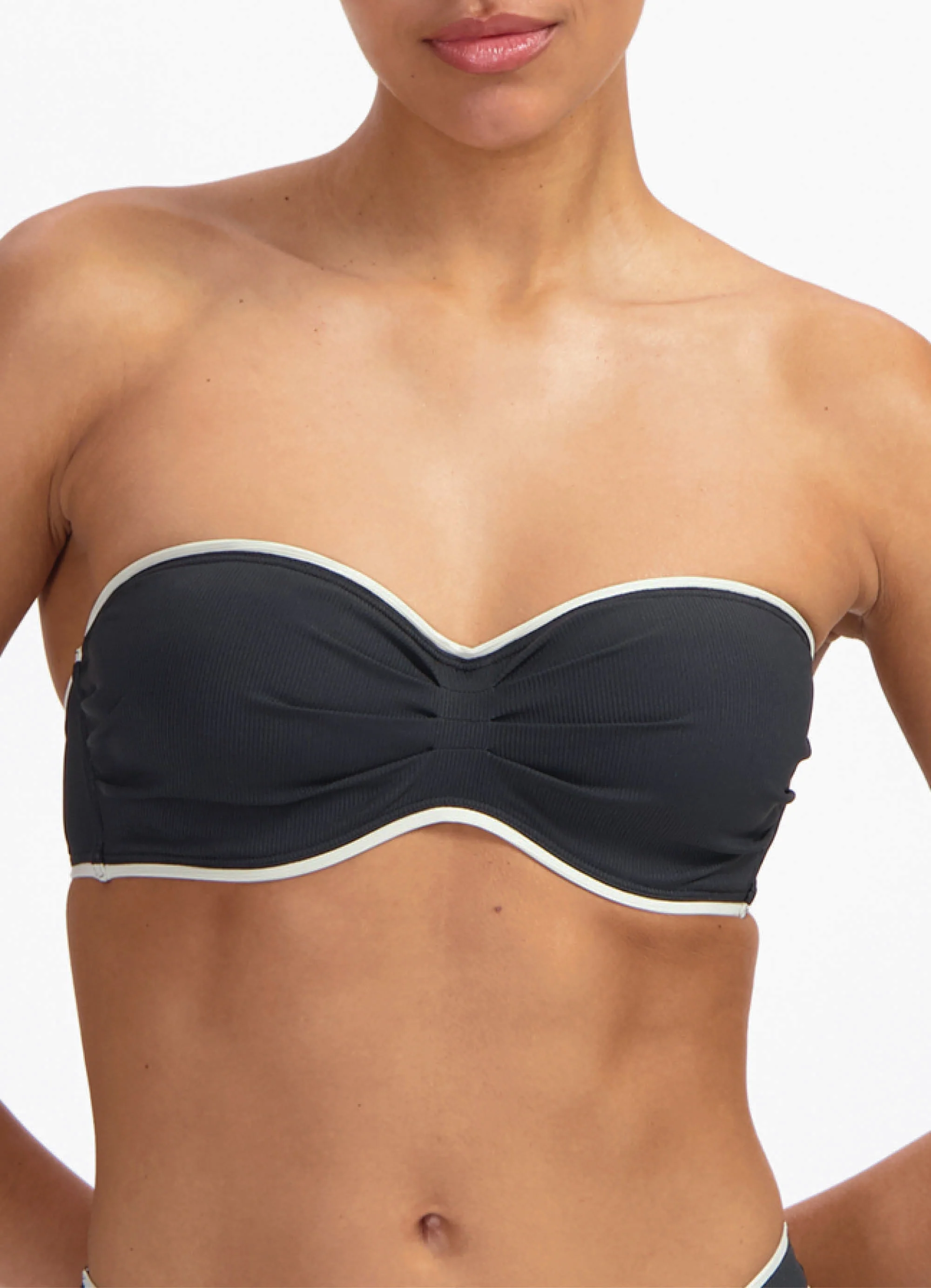Vanilla & Black bandeau bikinitop - Image 2